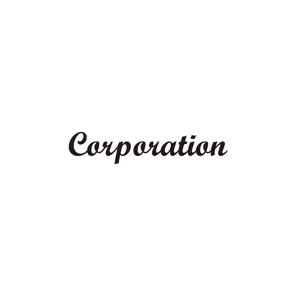 Letter Corporation Geometric Symbol Simple Logo Vector — Stock Vector