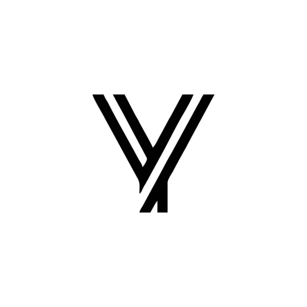 Písmeno Čar Geometrický Symbol Jednoduchý Vektor Loga — Stockový vektor
