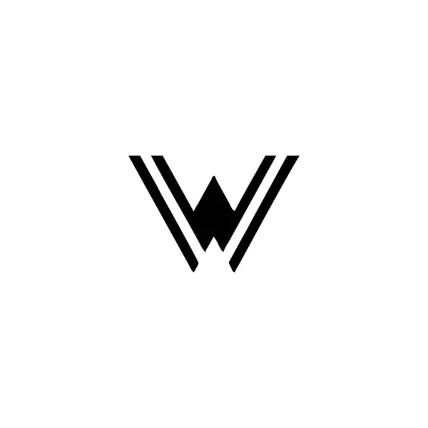 Lettera Linee Geometriche Simbolo Semplice Logo Vettoriale — Vettoriale Stock