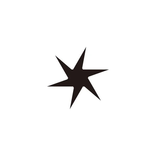 Papel Pliegue Agujero Símbolo Geométrico Simple Logotipo Vector — Archivo Imágenes Vectoriales