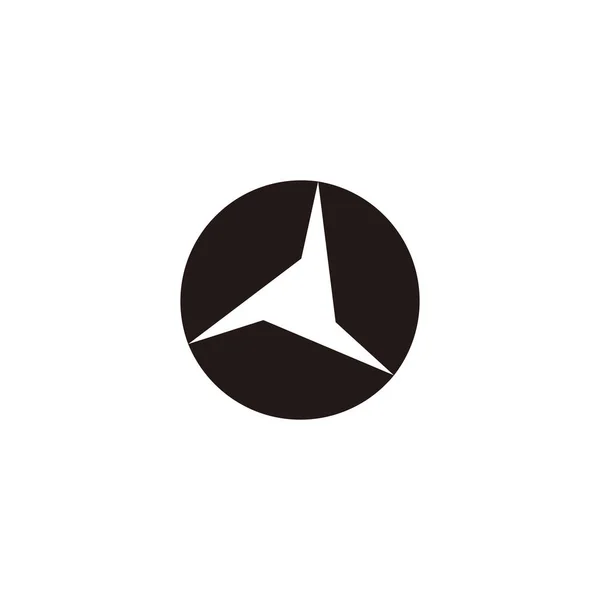 Коло Сучасний Геометричний Символ Простий Вектор Логотипу — стоковий вектор