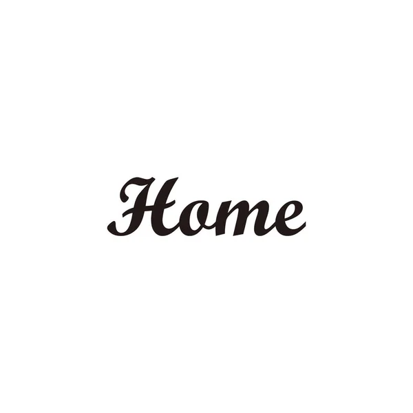 Letter Home Geometric Symbol Simple Logo Vector — Stock Vector