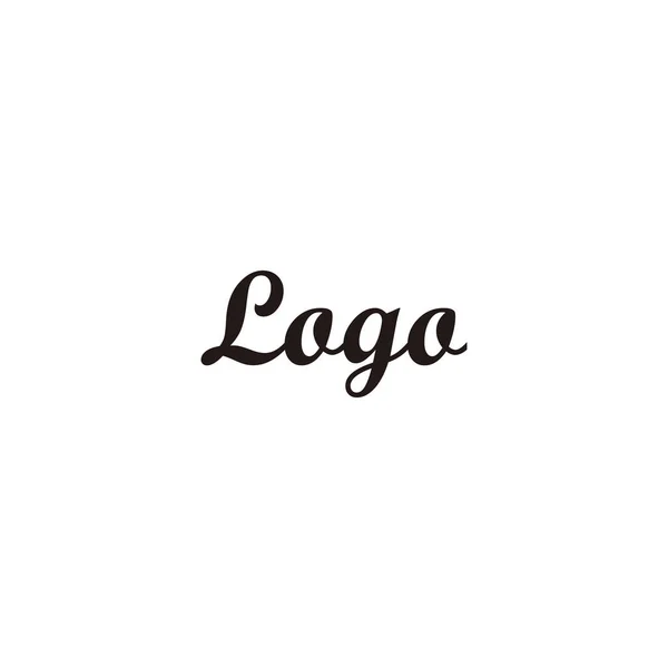 Letter Logo Geometric Symbol Simple Logo Vector — Stock Vector