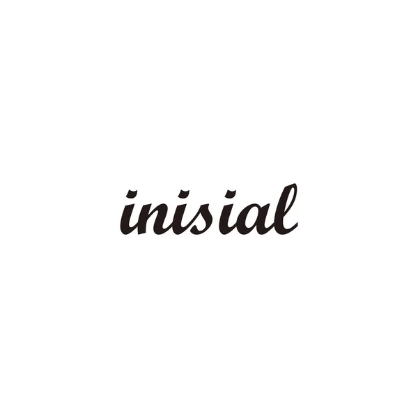 Lettre Inisial Symbole Géométrique Simple Vecteur Logo — Image vectorielle