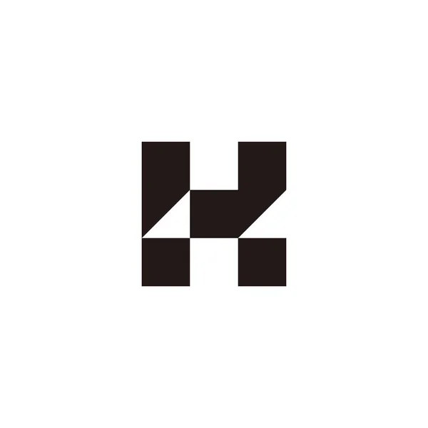 Letter Square Geometric Symbol Simple Logo Vector — 스톡 벡터