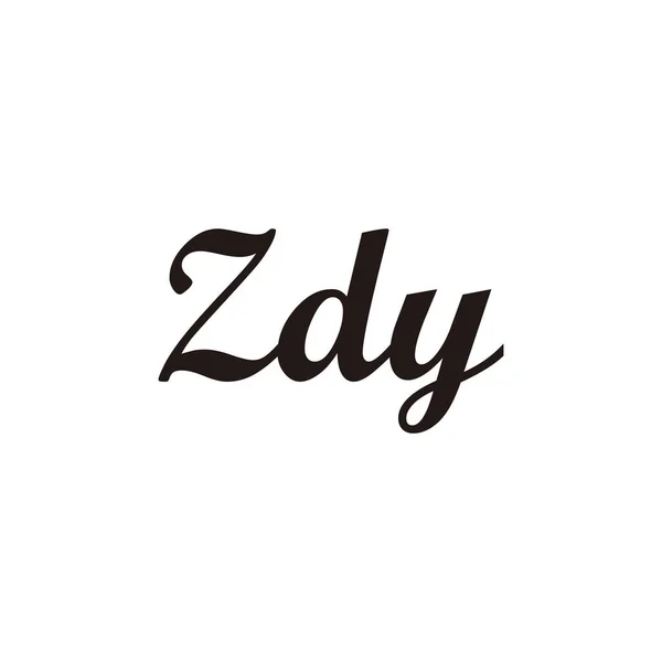 Carta Zdy Conectar Símbolo Geométrico Simple Logo Vector — Archivo Imágenes Vectoriales
