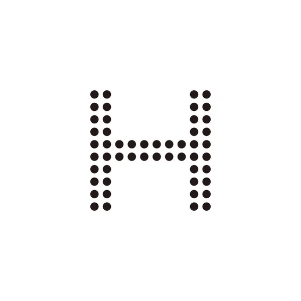Letra Pantalla Puntos Símbolo Geométrico Simple Logotipo Vector — Archivo Imágenes Vectoriales
