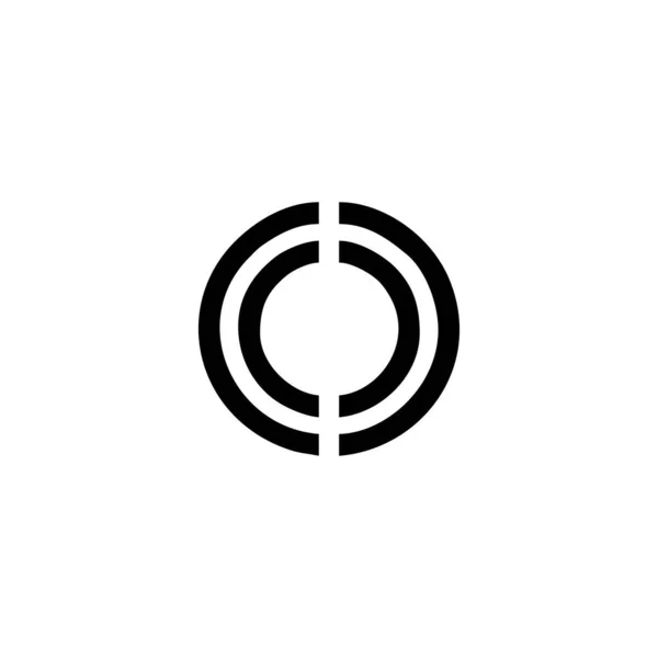 Bokstav Och Linjer Geometrisk Symbol Enkel Logotyp Vektor — Stock vektor