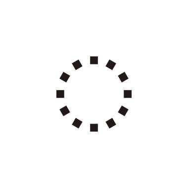 Yükleniyor, araç geometrik sembol basit logo vektörü