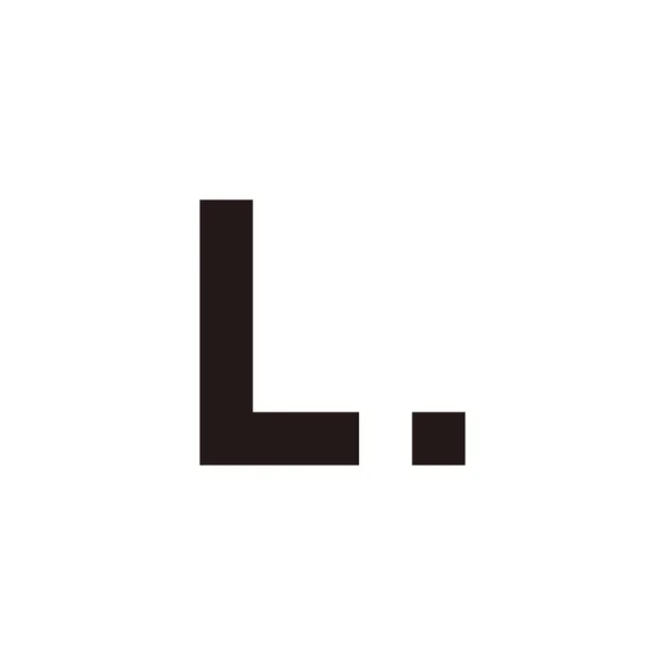 Γράμμα Τελεία Γεωμετρικό Σύμβολο Απλό Διάνυσμα Λογότυπο — Διανυσματικό Αρχείο