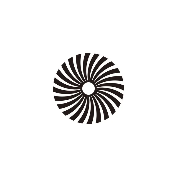 Лента Геометрический Символ Украшения Простой Вектор Логотипа — стоковый вектор