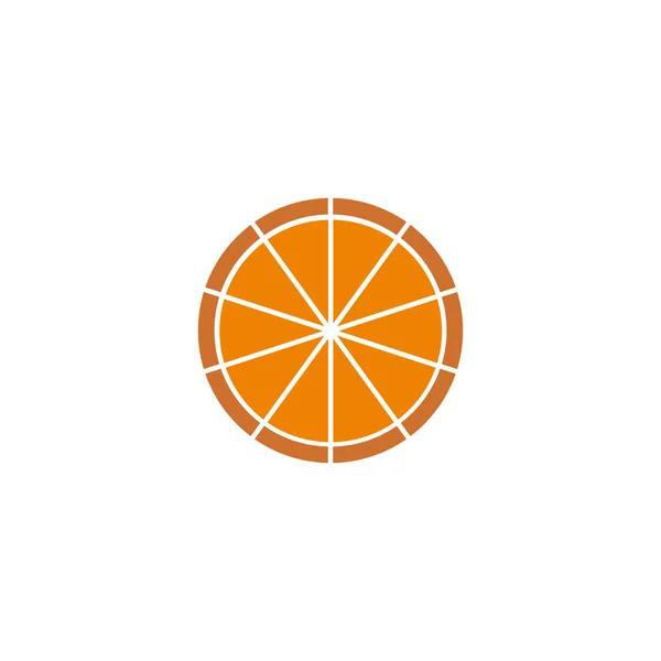 Пицца Пищевой Геометрический Символ Простой Вектор Логотипа — стоковый вектор