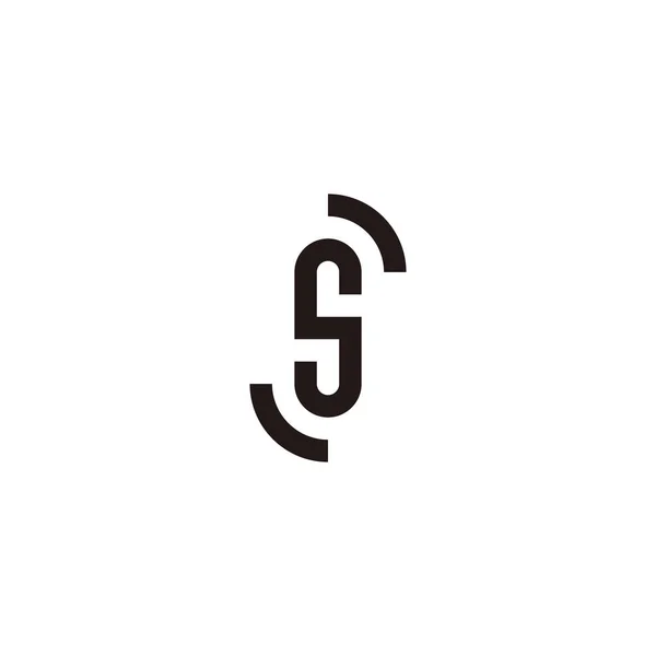 Літера Капсула Цільовий Геометричний Символ Простий Вектор Логотипу — стоковий вектор