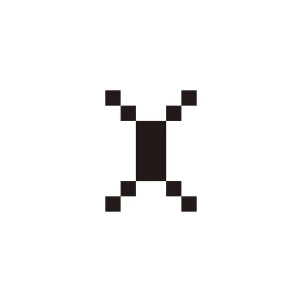 Lettera Strato Simbolo Geometrico Semplice Logo Vettoriale — Vettoriale Stock