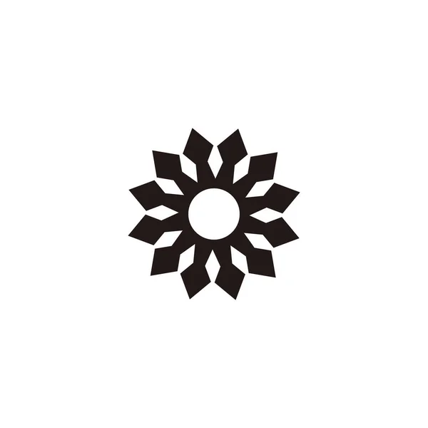 Strzałki Wskaźniki Symbol Geometryczny Tła Prosty Wektor Logo — Wektor stockowy