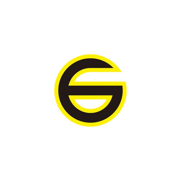 Lingkaran Nomor Simbol Neon Geometris Vektor Logo Sederhana - Stok Vektor