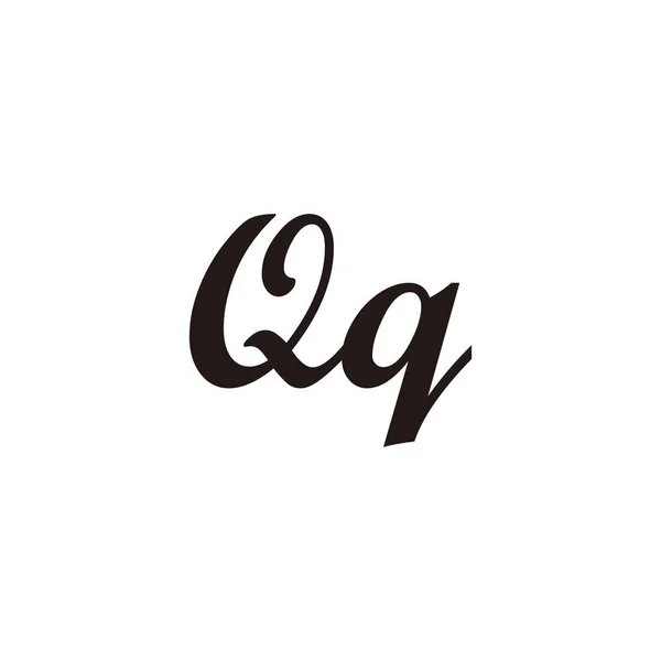 Lettera Collegare Simbolo Geometrico Semplice Vettore Logo — Vettoriale Stock