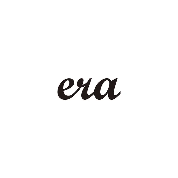 Letter Era Connect Geometric Symbol Simple Logo Vector — Stock Vector