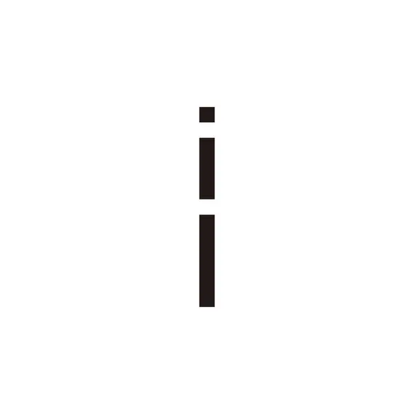 Letra Rectángulo Símbolo Geométrico Simple Logo Vector — Archivo Imágenes Vectoriales