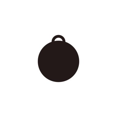 Halter, geometrik sembol basit logo vektörü