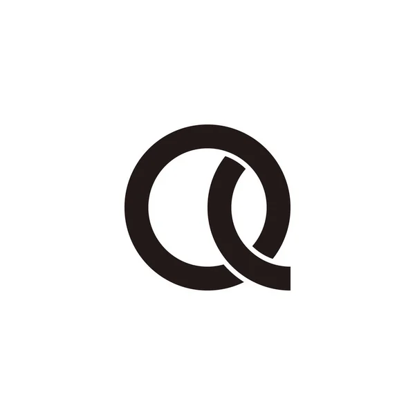 Carta Delinear Símbolo Geométrico Vetor Logotipo Simples — Vetor de Stock