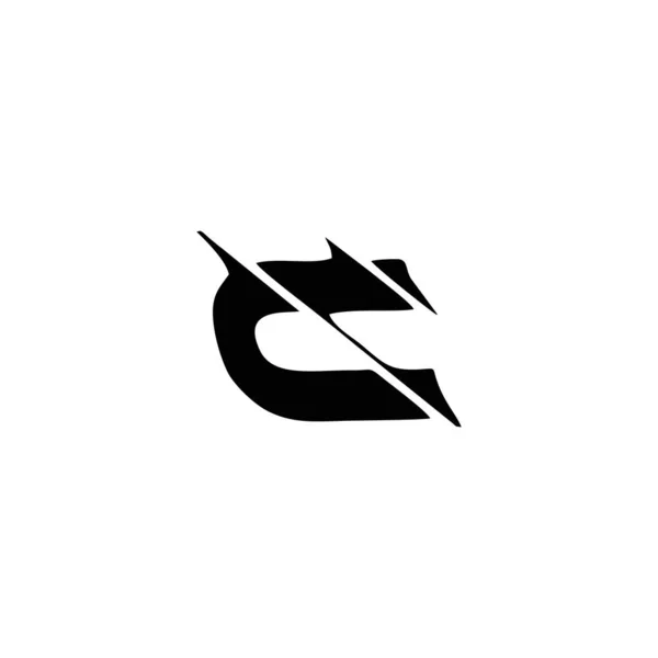 Lettre Illustration Symbole Géométrique Simple Logo Vecteur — Image vectorielle