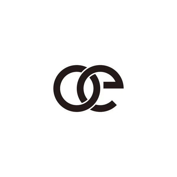 Літера Кола Контурний Геометричний Символ Простий Вектор Логотипу — стоковий вектор