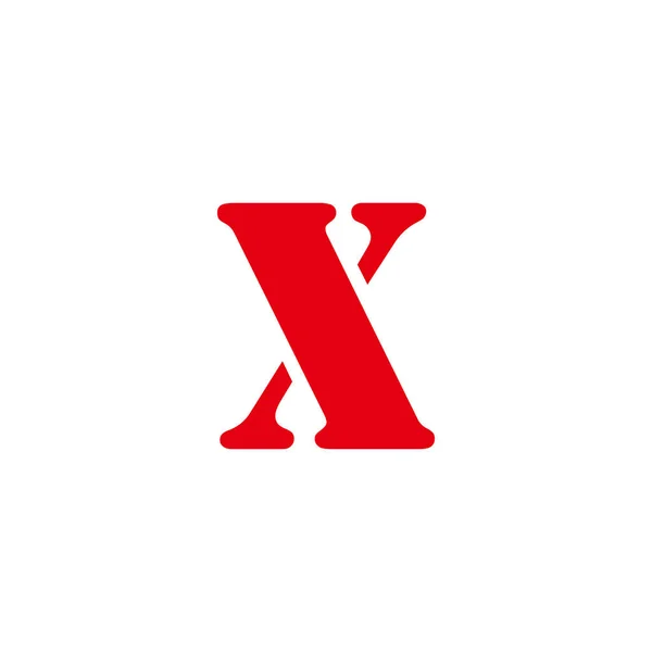 Buchstabe Rotes Geometrisches Symbol Einfacher Logo Vektor — Stockvektor