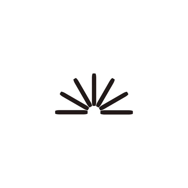 Αρχείο Στρώμα Φύλλα Γεωμετρικό Σύμβολο Απλό Διάνυσμα Λογότυπο — Διανυσματικό Αρχείο