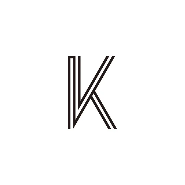 字母Kv V线几何符号简单标识向量 — 图库矢量图片