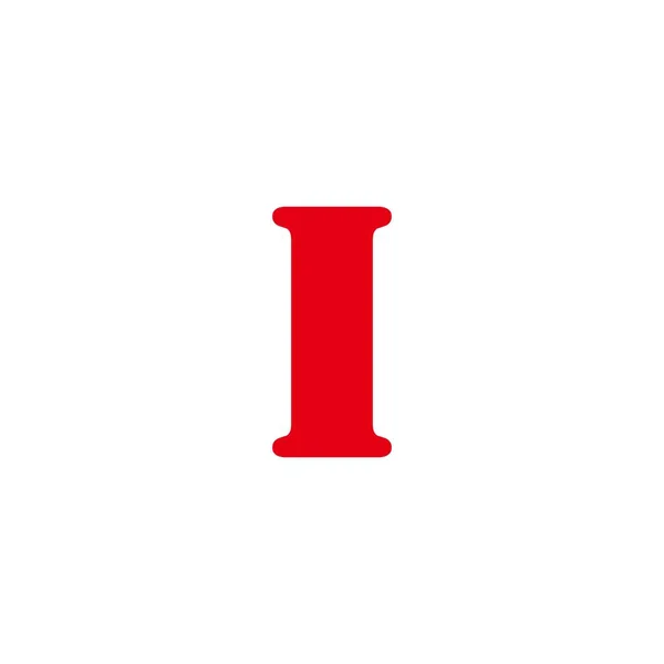 Γράμμα Κόκκινο Γεωμετρικό Σύμβολο Απλό Διάνυσμα Λογότυπο — Διανυσματικό Αρχείο