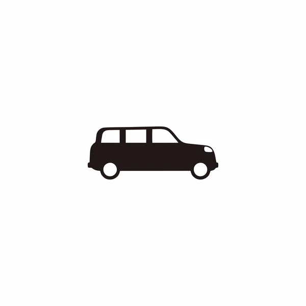 Carro Simples Símbolo Geométrico Vetor Logotipo Simples — Vetor de Stock