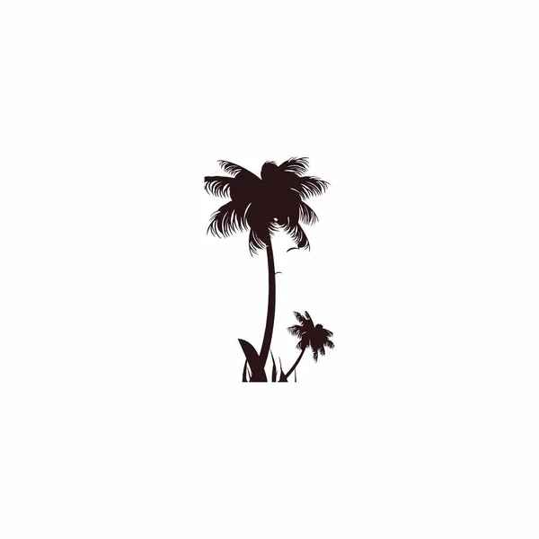 Кокосовое Дерево Геометрический Символ Масла Простой Вектор Логотипа — стоковый вектор