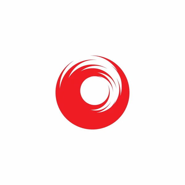 Sıçrama Harfi Daire Geometrik Sembol Basit Logo Vektörü — Stok Vektör