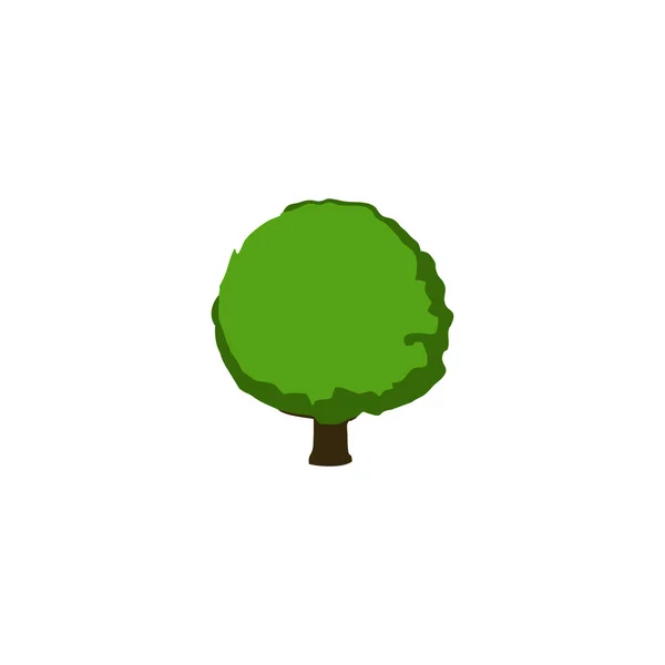 Ağaç Illüstrasyon Renkler Geometrik Sembol Basit Logo Vektörü — Stok Vektör