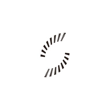 S harfi teknolojisi, modern geometrik sembol basit logo vektörü