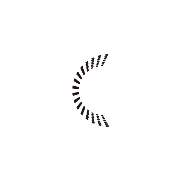 Γράμμα Κυκλικά Στοιχεία Γεωμετρικό Σύμβολο Απλό Διάνυσμα Λογότυπο — Διανυσματικό Αρχείο