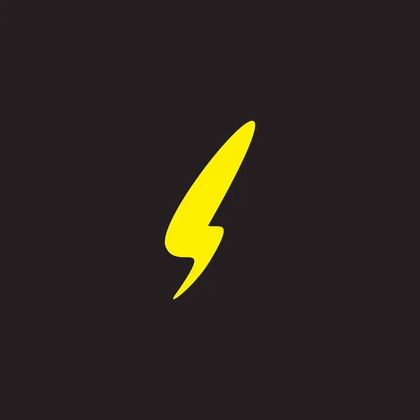 Lightning Eenvoudige Geometrische Symbool Eenvoudige Logo Vector — Stockvector