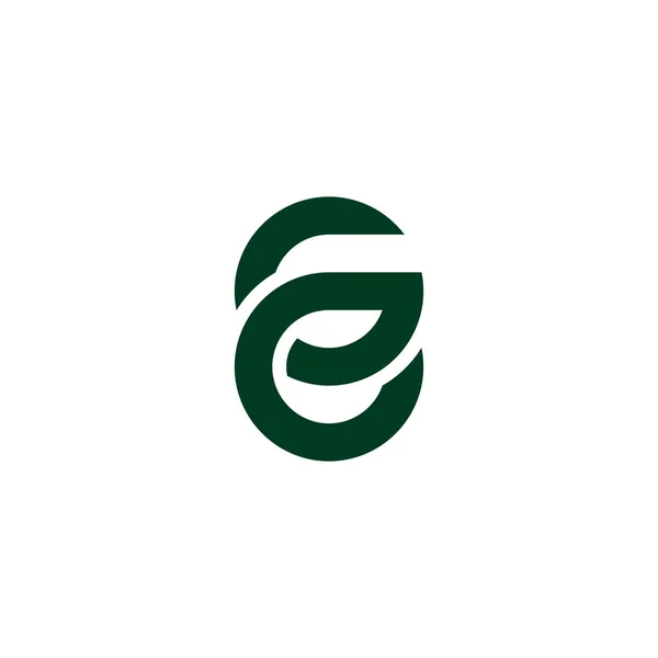 Carta Folha Símbolo Geométrico Vetor Logotipo Simples — Vetor de Stock
