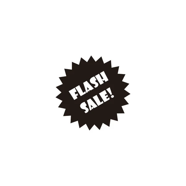 Flash Verkauf Geschäft Geometrisches Symbol Einfach Logo Vektor — Stockvektor