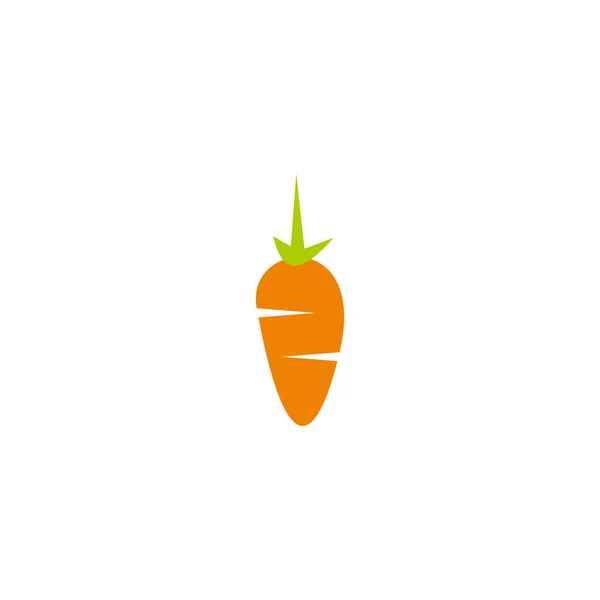 Номер Геометрический Символ Морковки Простой Вектор Логотипа — стоковый вектор
