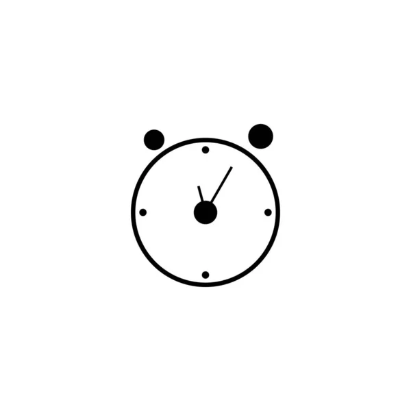 Ρολόι Συναγερμός Γεωμετρικό Σύμβολο Απλό Διάνυσμα Λογότυπο — Διανυσματικό Αρχείο