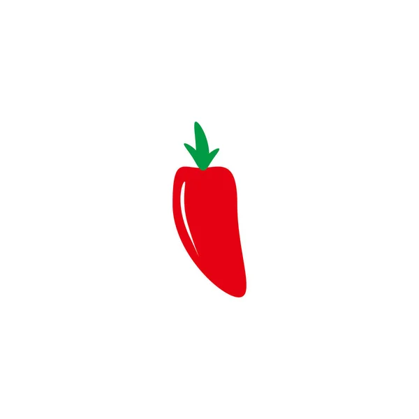 Chili Food Geometric Symbol Simple Logo Vector — Stock Vector