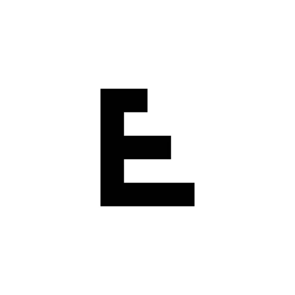 字母E楼梯几何符号简单标识向量 — 图库矢量图片