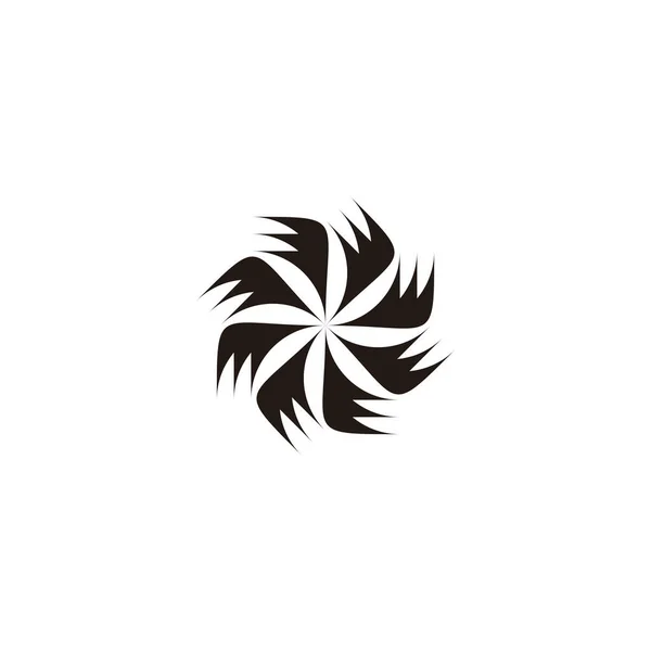 Буква Округлый Геометрический Символ Простой Вектор Логотипа — стоковый вектор
