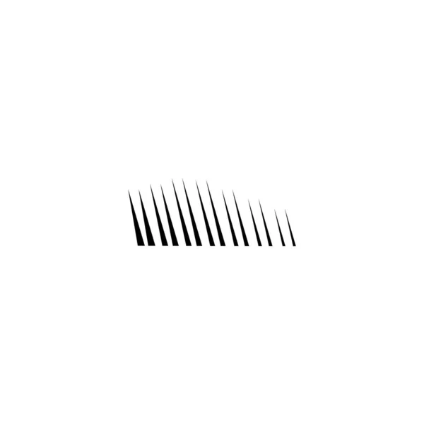 Golf Geluid Lijnen Geometrisch Symbool Eenvoudige Logo Vector — Stockvector