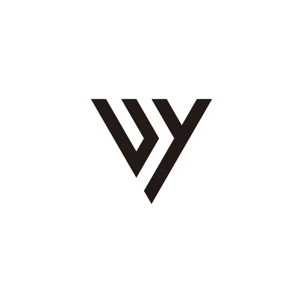 List Trójkąt Geometryczny Symbol Prosty Wektor Logo — Wektor stockowy