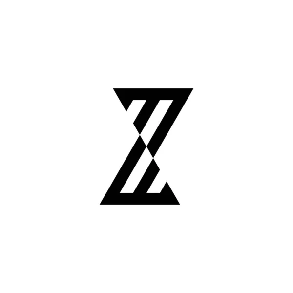 Carta Letra Símbolo Geométrico Vetor Logotipo Simples — Vetor de Stock