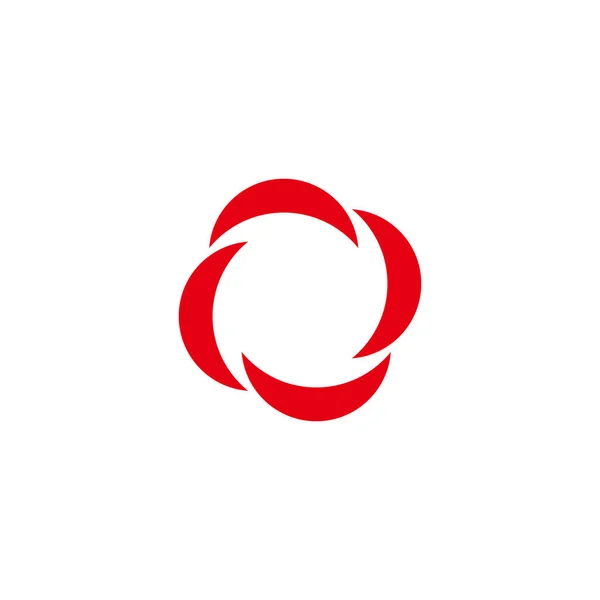 Arkaplan Çember Dairesel Geometrik Sembol Basit Logo Vektörü — Stok Vektör
