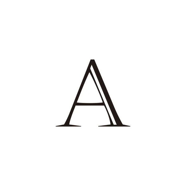 手紙鉄の幾何学的なシンボルシンプルなロゴベクトル — ストックベクタ